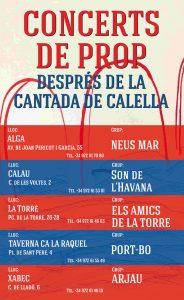 Concerts de prop 2019 | Restaurant Xabec